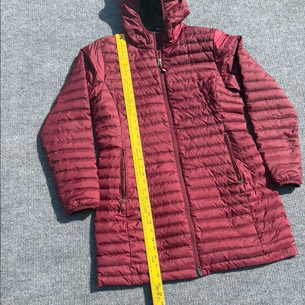 Eddie Bauer Travex Jacket Womens M Maroon Puffer EB 700 Down Insulated Outdoor - Picture 4 of 8